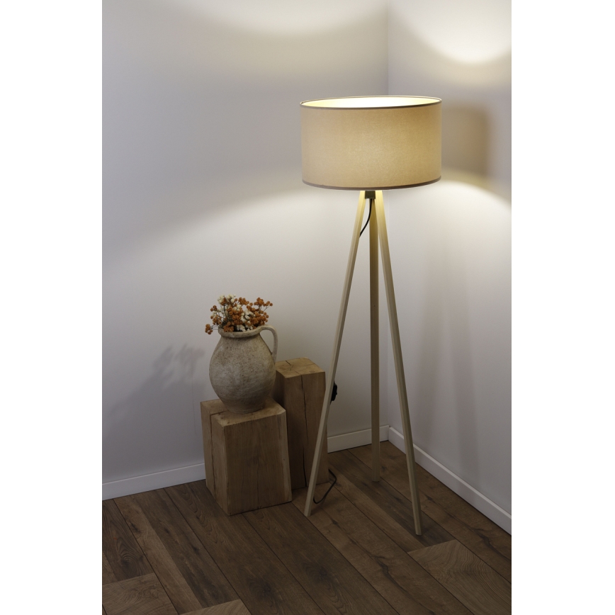Gulvlampe STANDART 1xE27/60W/230V beige