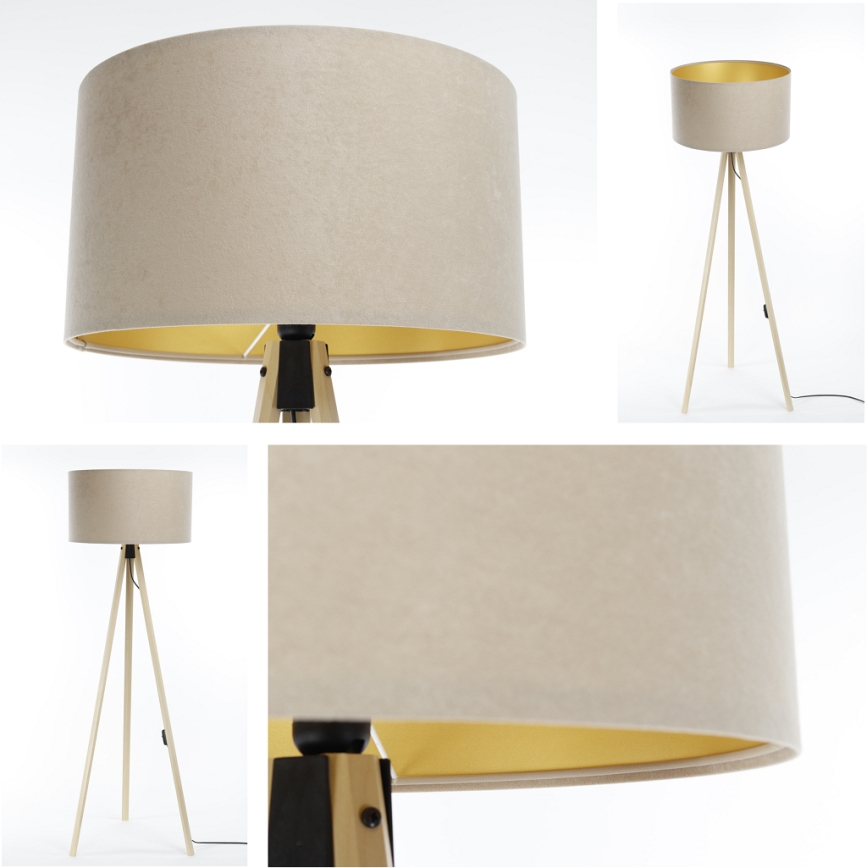 Gulvlampe STANDART 1xE27/60W/230V beige
