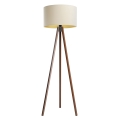 Gulvlampe STANDART 1xE27/60W/230V creme/wenge