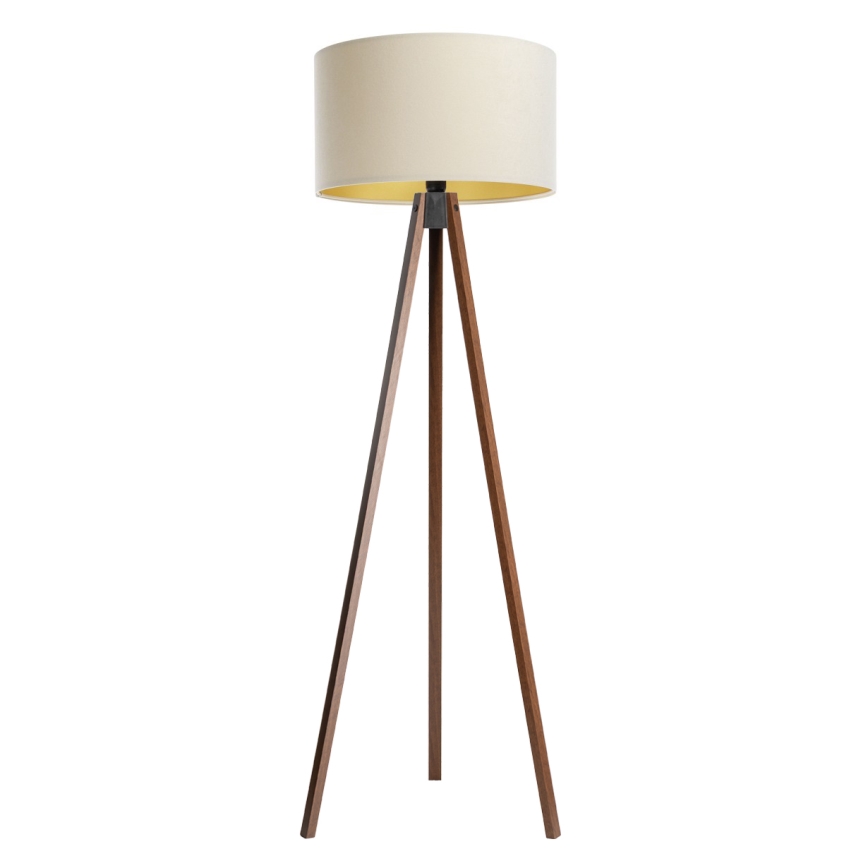 Gulvlampe STANDART 1xE27/60W/230V creme/wenge