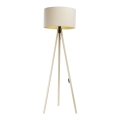 Gulvlampe STANDART 1xE27/60W/230V cremefarvet/beige