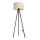 Gulvlampe STANDART 1xE27/60W/230V cremefarvet/brun