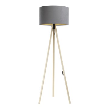 Gulvlampe STANDART 1xE27/60W/230V grå/beige