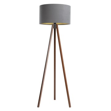 Gulvlampe STANDART 1xE27/60W/230V grå/wenge