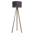 Gulvlampe STANDART 1xE27/60W/230V grå/wenge