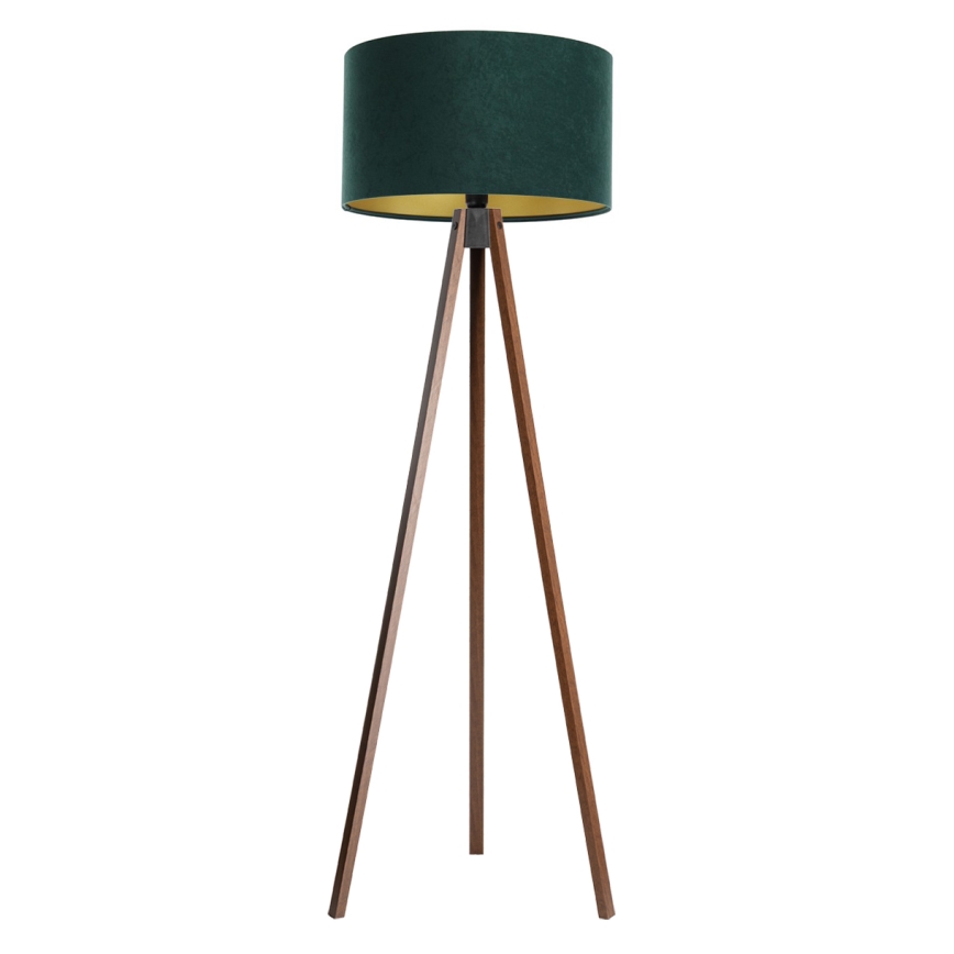 Gulvlampe STANDART 1xE27/60W/230V grøn/wenge