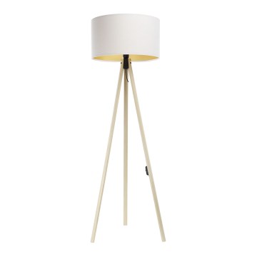 Gulvlampe STANDART 1xE27/60W/230V hvid/beige