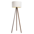 Gulvlampe STANDART 1xE27/60W/230V hvid/wenge