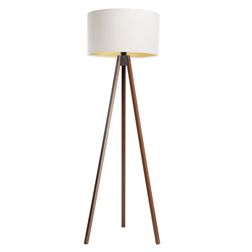 Gulvlampe STANDART 1xE27/60W/230V hvid/wenge