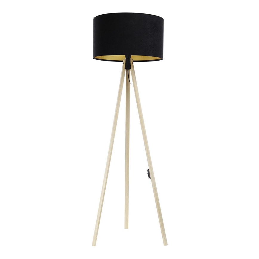 Gulvlampe STANDART 1xE27/60W/230V sort/beige