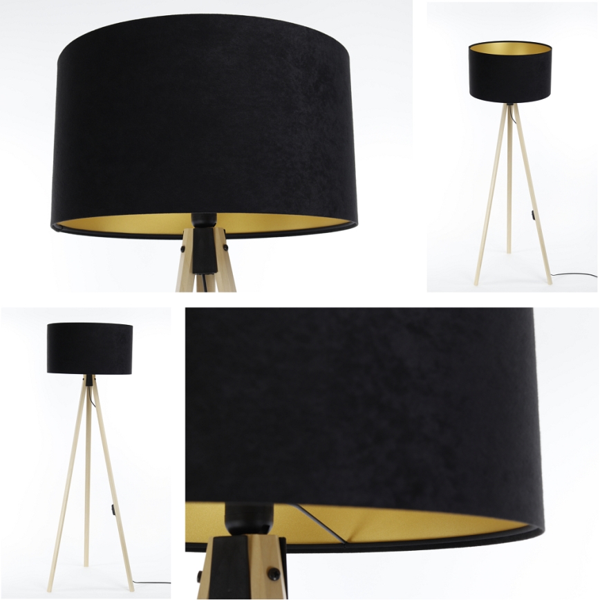 Gulvlampe STANDART 1xE27/60W/230V sort/beige