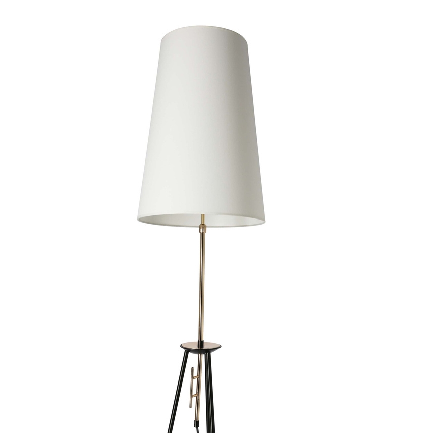 Gulvlampe TAFLO 1xE27/60W/230V hvid/sort/gylden