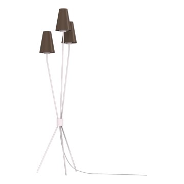 Gulvlampe TREFOT 3xE14/15W/230V brun/creme