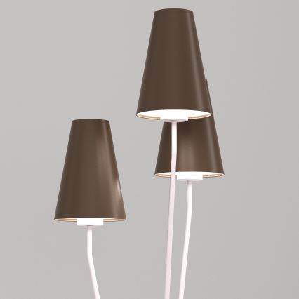Gulvlampe TREFOT 3xE14/15W/230V brun/creme