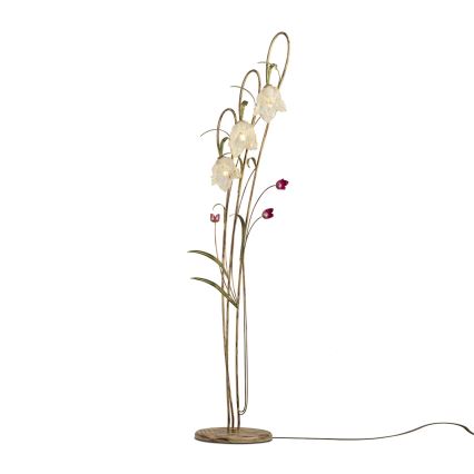 Gulvlampe TULIPANO 3xE14/40W/230V Murano-glas