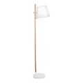 Gulvlampe VIANA 1xE27/60W/230V hvid/brun