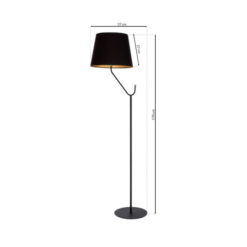 Gulvlampe VICTORIA 1xE27/60W/230V antik sort