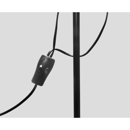 Gulvlampe WENDY 1xE27/100W/230V + 1xE14/40W sort