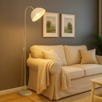 Gulvlampe ZACK 1xE27/15W/230V beige