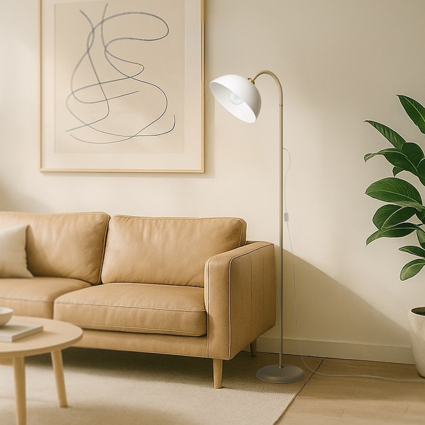 Gulvlampe ZACK 1xE27/15W/230V beige