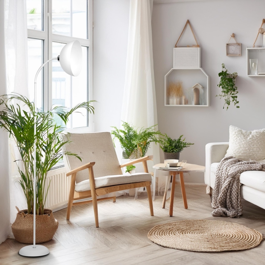 Gulvlampe ZACK 1xE27/15W/230V hvid