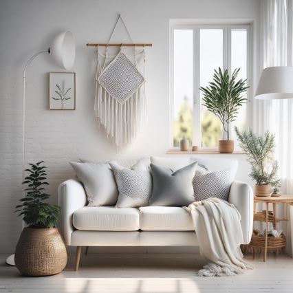 Gulvlampe ZACK 1xE27/15W/230V hvid