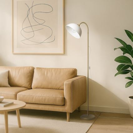 Gulvlampe ZACK 1xE27/60W/230V beige