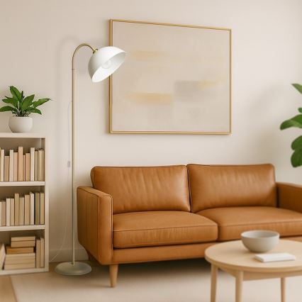 Gulvlampe ZACK 1xE27/60W/230V beige