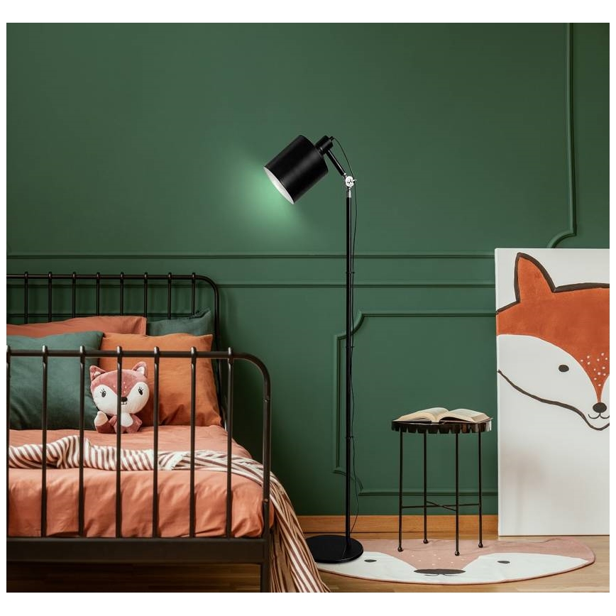 Gulvlampe ZANA 1xE27/60W/230V sort