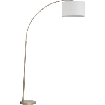 Gulvlampe ZENITH 1xE27/15W/230V mat krom/hvid