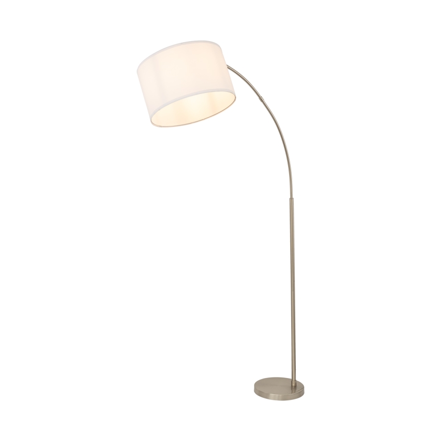 Gulvlampe ZENITH 1xE27/15W/230V mat krom/hvid
