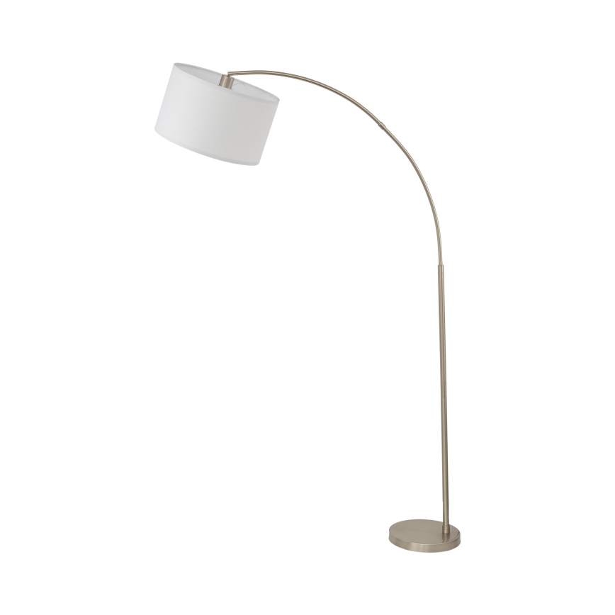 Gulvlampe ZENITH 1xE27/15W/230V mat krom/hvid