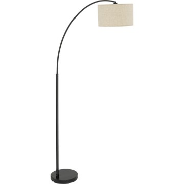 Gulvlampe ZENITH 1xE27/15W/230V sort/beige