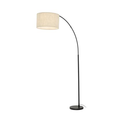 Gulvlampe ZENITH 1xE27/15W/230V sort/beige