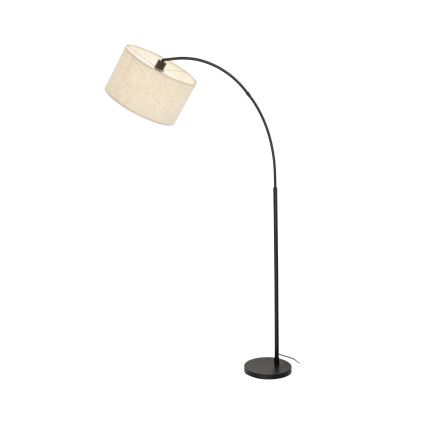 Gulvlampe ZENITH 1xE27/15W/230V sort/beige