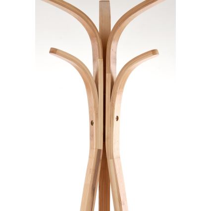 Gulvstående knagerække 177 x 52 cm, brun