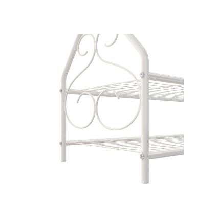 Gulvstående knagerække LINEA, hvid