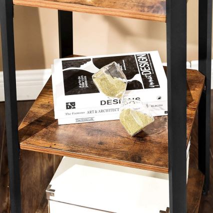 Gulvstativ til overtøj LINEA sort/brun