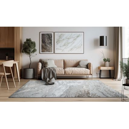Gulvtæppe CREATION 200x290 cm 1950 g/m² grå/brun marmormønster