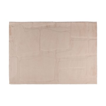Gulvtæppe RABBIT 3D 160 x 230 cm beige