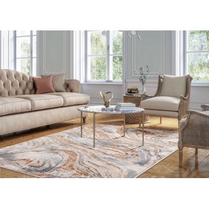 Gulvtæppe STONE 80x140 cm beige/grå