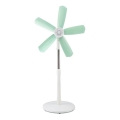 Gulvventilator 15W/230V Ø 50 cm hvid/grøn