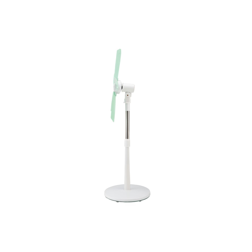 Gulvventilator 15W/230V Ø 50 cm hvid/grøn