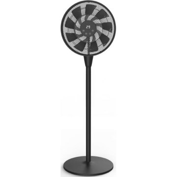 Gulvventilator 25W/230V 130 cm sort + fjernbetjening