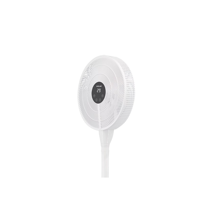 Gulvventilator 25W/230V Ø 40 cm hvid + fjernbetjening
