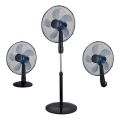 Gulvventilator 3-i-1 50W/230V Ø 40 cm sort