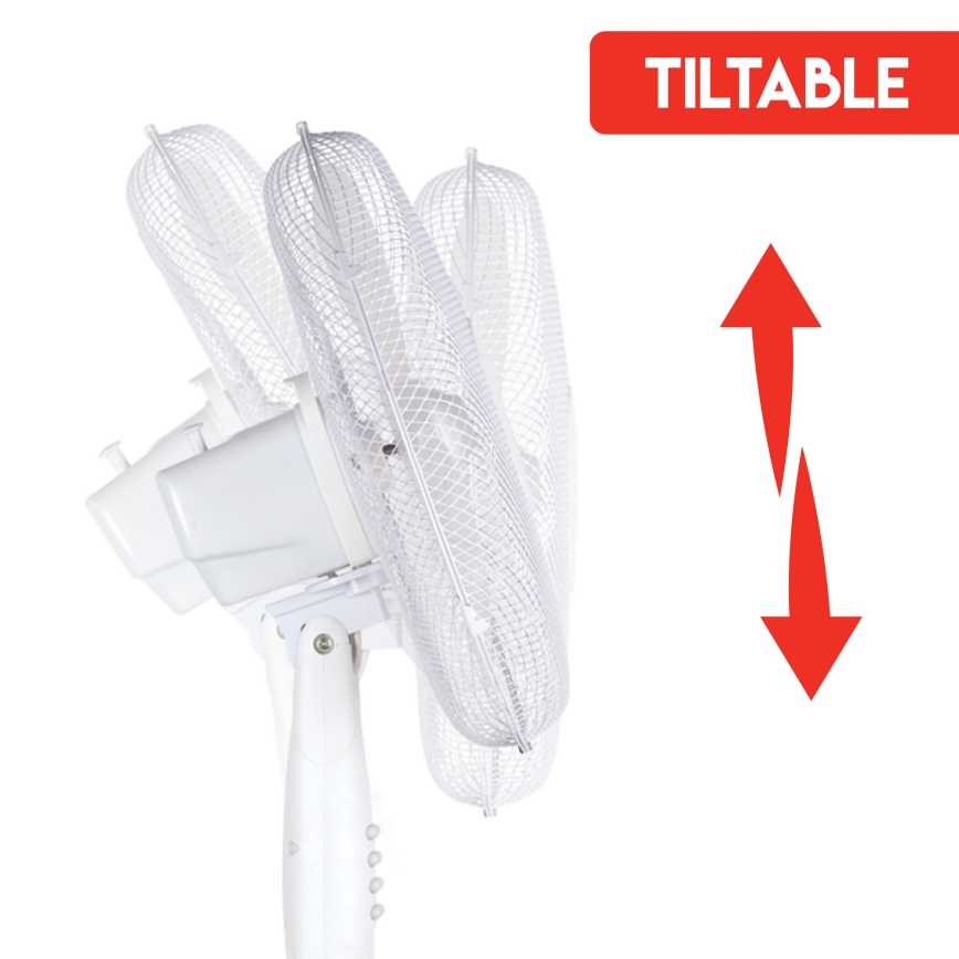 Gulvventilator 42W/230V diam. 40 cm hvid
