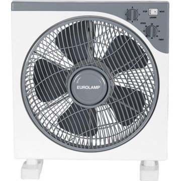 Gulvventilator 45W/230V Ø 37 cm hvid/grå