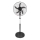Gulvventilator 60 W/230 V, 129 cm, sort + fjernbetjening