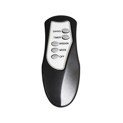 Gulvventilator 60 W/230 V, 129 cm, sort + fjernbetjening